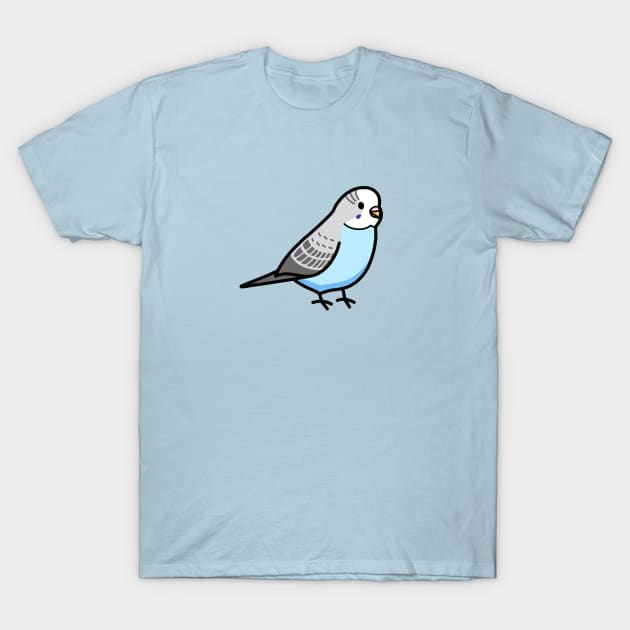 Blue Budgie T-Shirt by littlemandyart